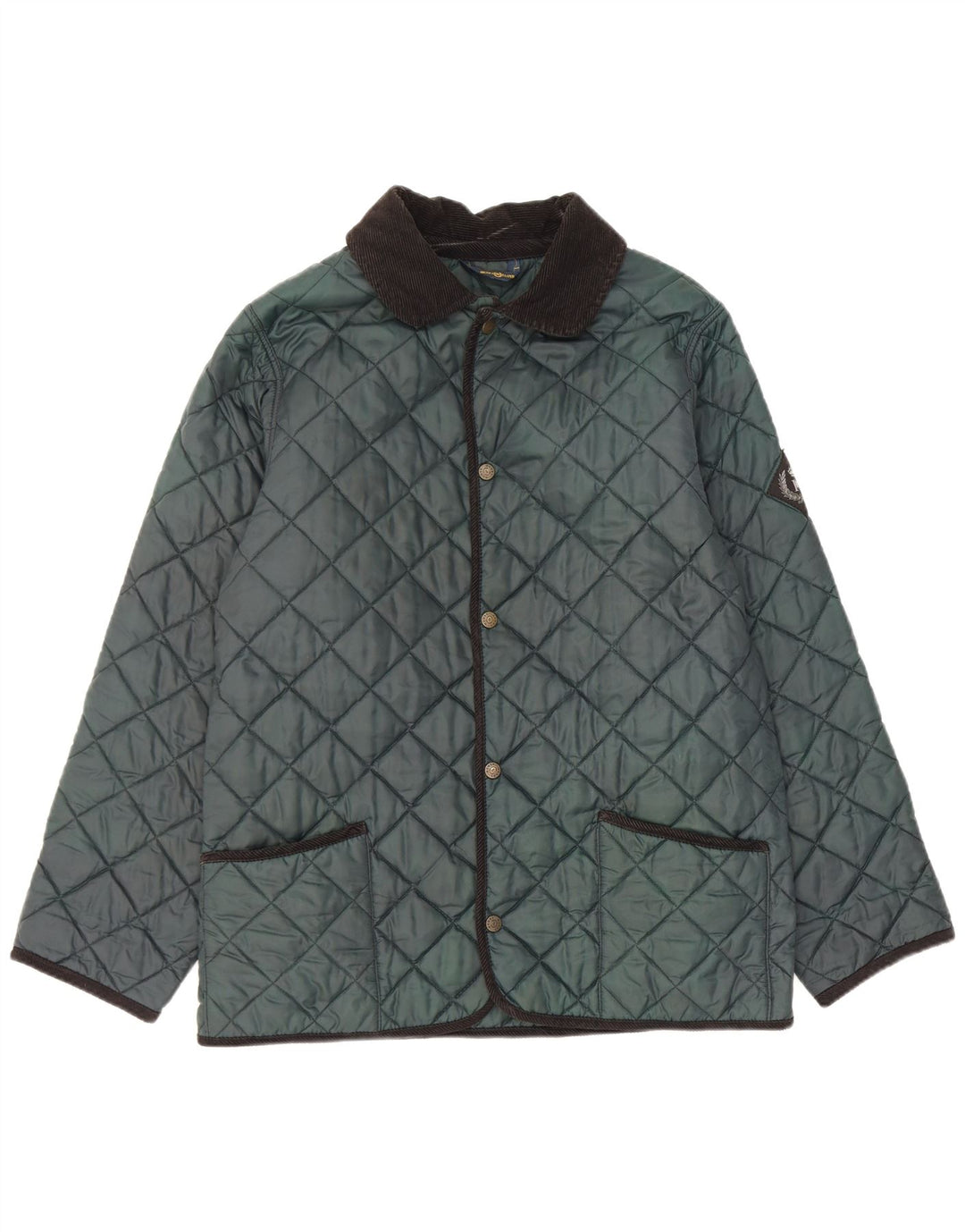 Henri Lloyd Mens Quilted Jacket UK 36 Small Green Nylon