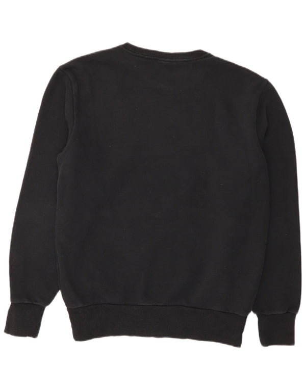 ELLESSE Mens Sweatshirt Jumper Medium Black Cotton