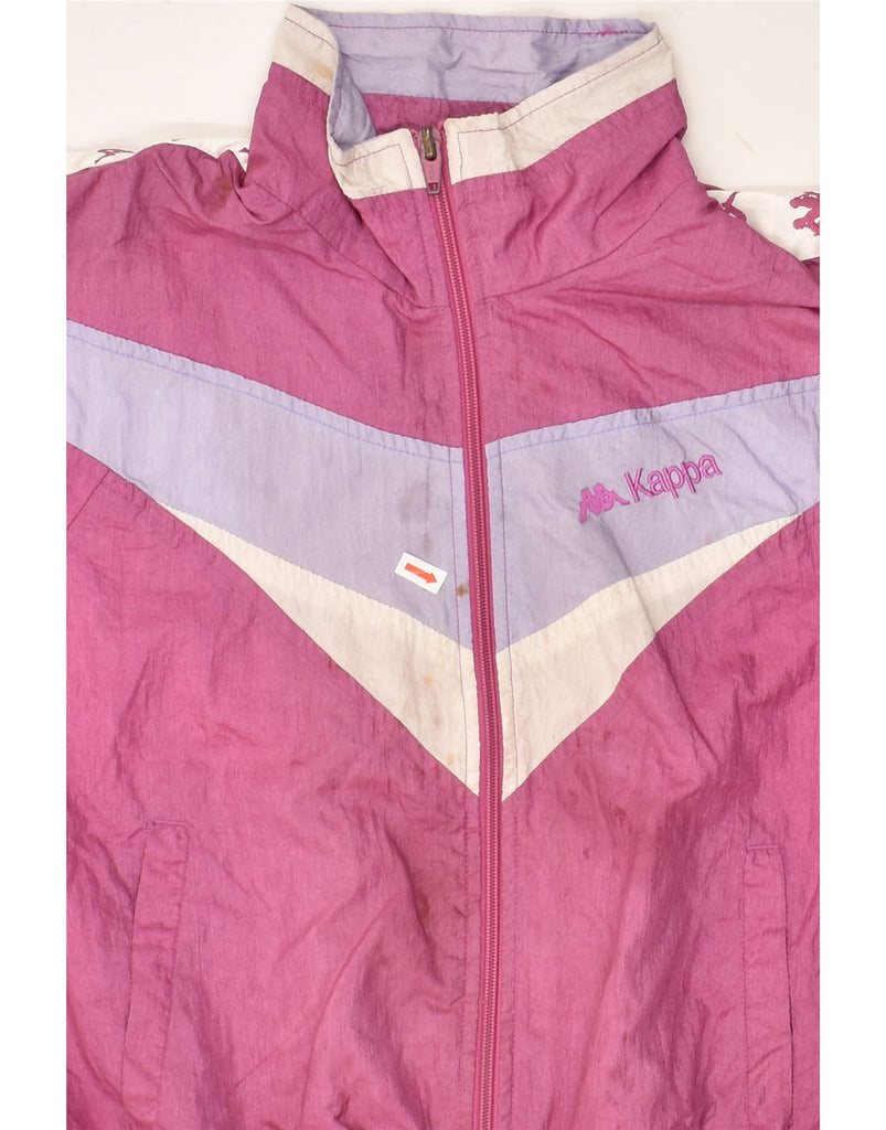 KAPPA Girls Tracksuit Top Jacket 7-8 Years Pink Colourblock | Vintage Kappa | Thrift | Second-Hand Kappa | Used Clothing | Messina Hembry 