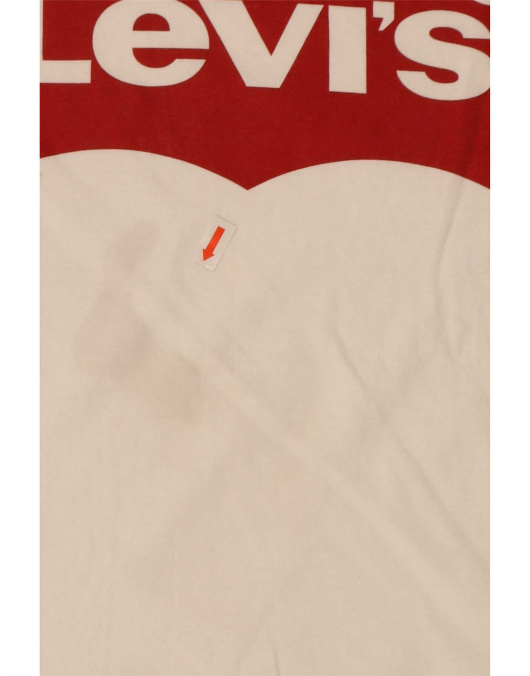 Levi's Womens Graphic T-Shirt Top UK 10 Small White Cotton