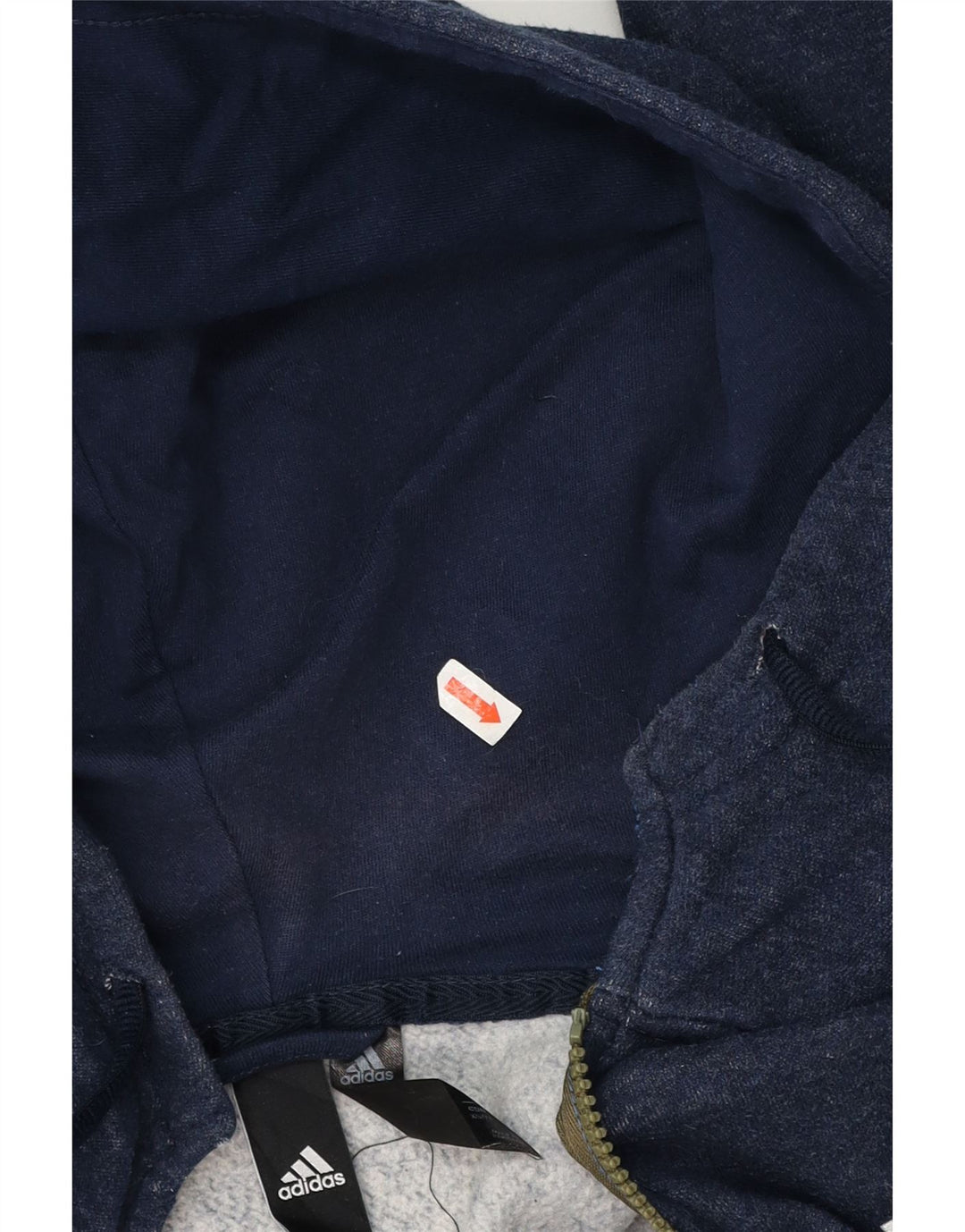 ADIDAS Mens Zip Hoodie Sweater XS Navy Blue Vintage Adidas and Second-Hand Adidas from Messina Hembry 