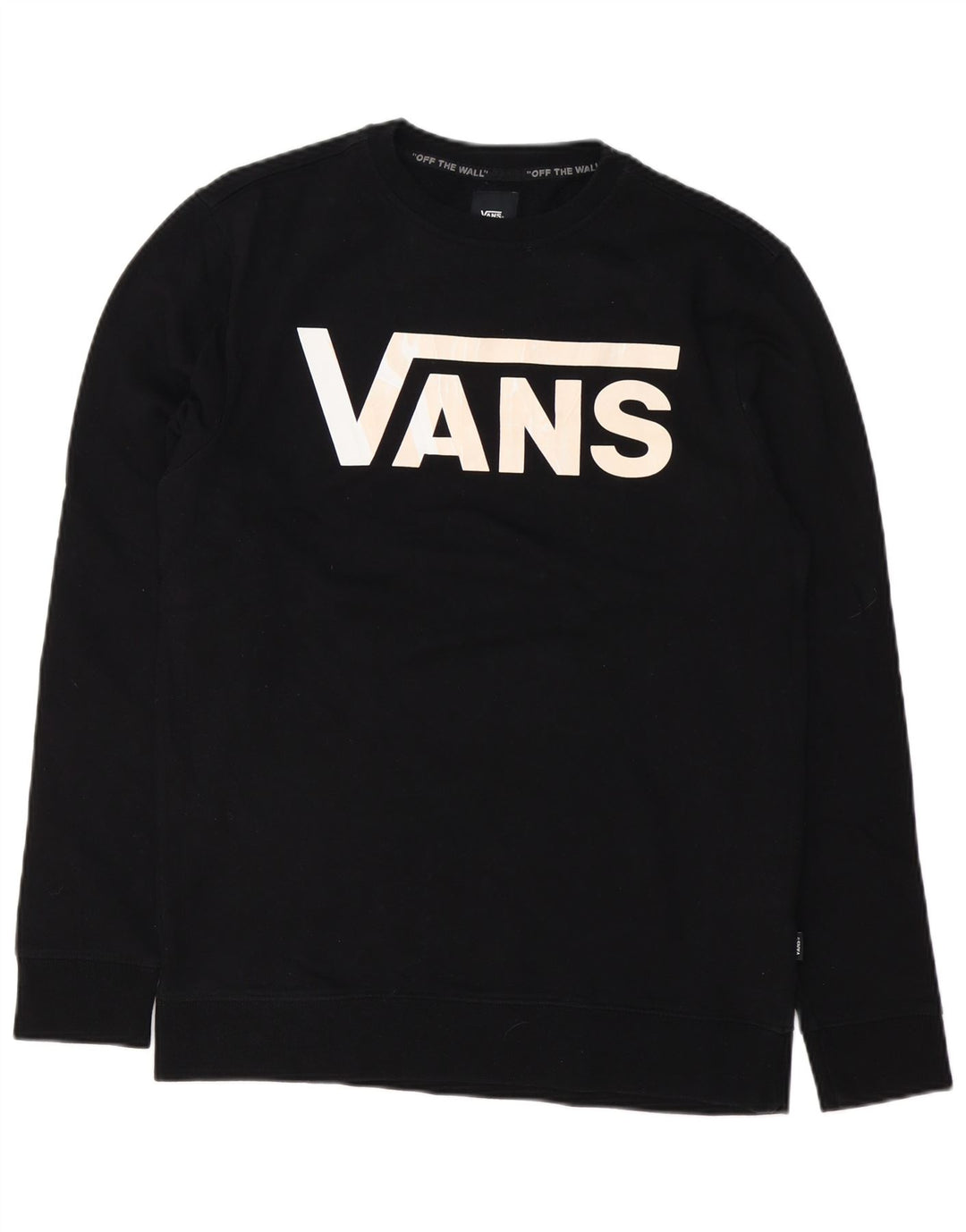 Vans Mens Graphic Sweatshirt Jumper Medium Black Cotton