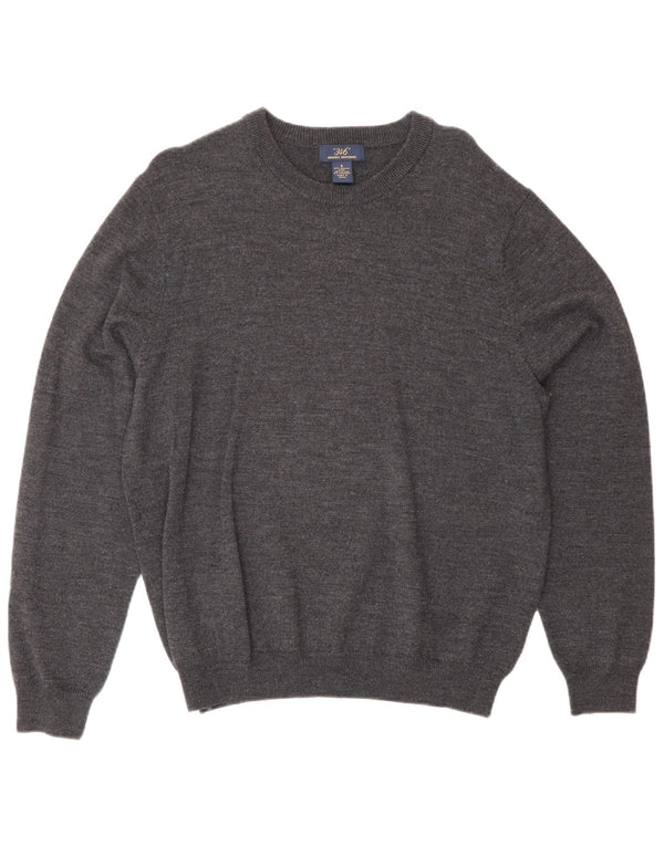 Brooks Brothers Mens Boat Neck Jumper Sweater Small Navy Blue Flecked