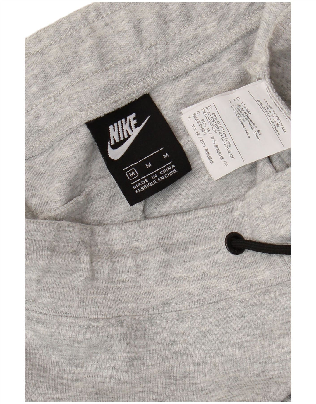 NIKE Mens Tracksuit Trousers Joggers Medium  Grey Colourblock Cotton