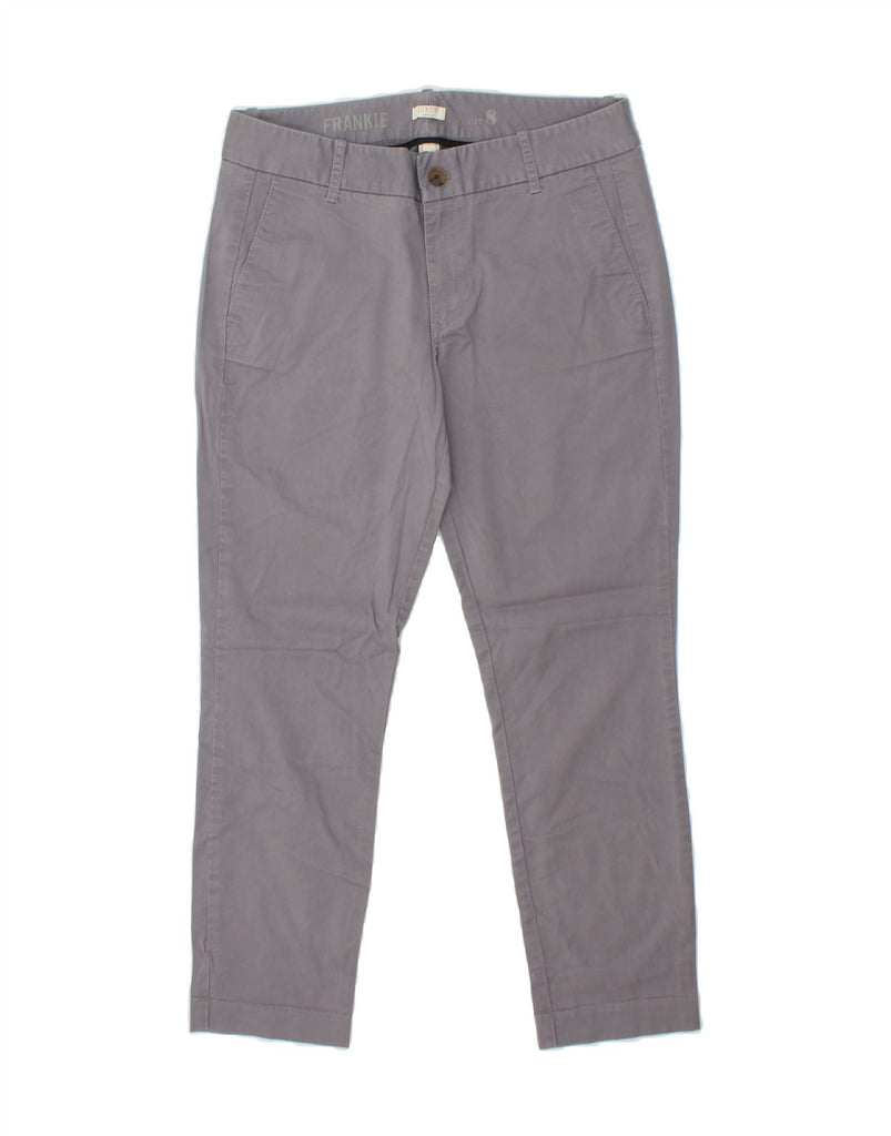 J. CREW Womens Frankie Slim Chino Trousers US 8 Medium W27 L27 Grey Cotton | Vintage J. Crew | Thrift | Second-Hand J. Crew | Used Clothing | Messina Hembry 