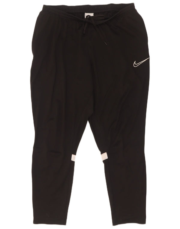 Nike Mens Dri Fit Tracksuit Trousers 2XL  Black Colourblock Polyester