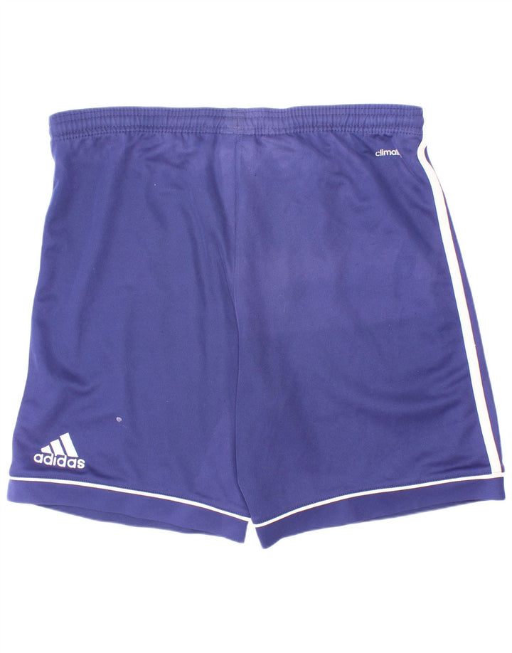 Adidas Boys Climalite Sport Shorts 13-14 Years Blue Polyester