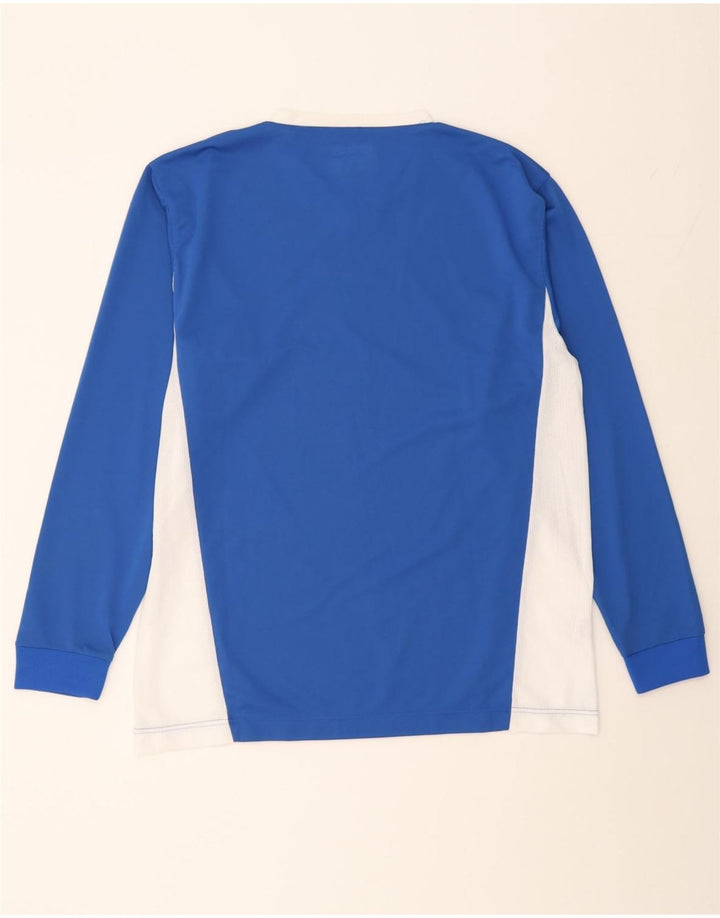 PUMA Mens Graphic Top Long Sleeve XL Blue Colourblock Polyester Vintage Puma and Second-Hand Puma from Messina Hembry 