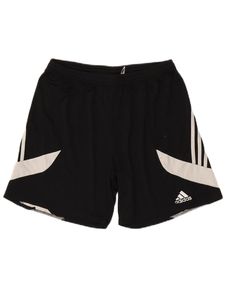 Adidas Mens Climalite Sport Shorts Large  Black Colourblock Polyester