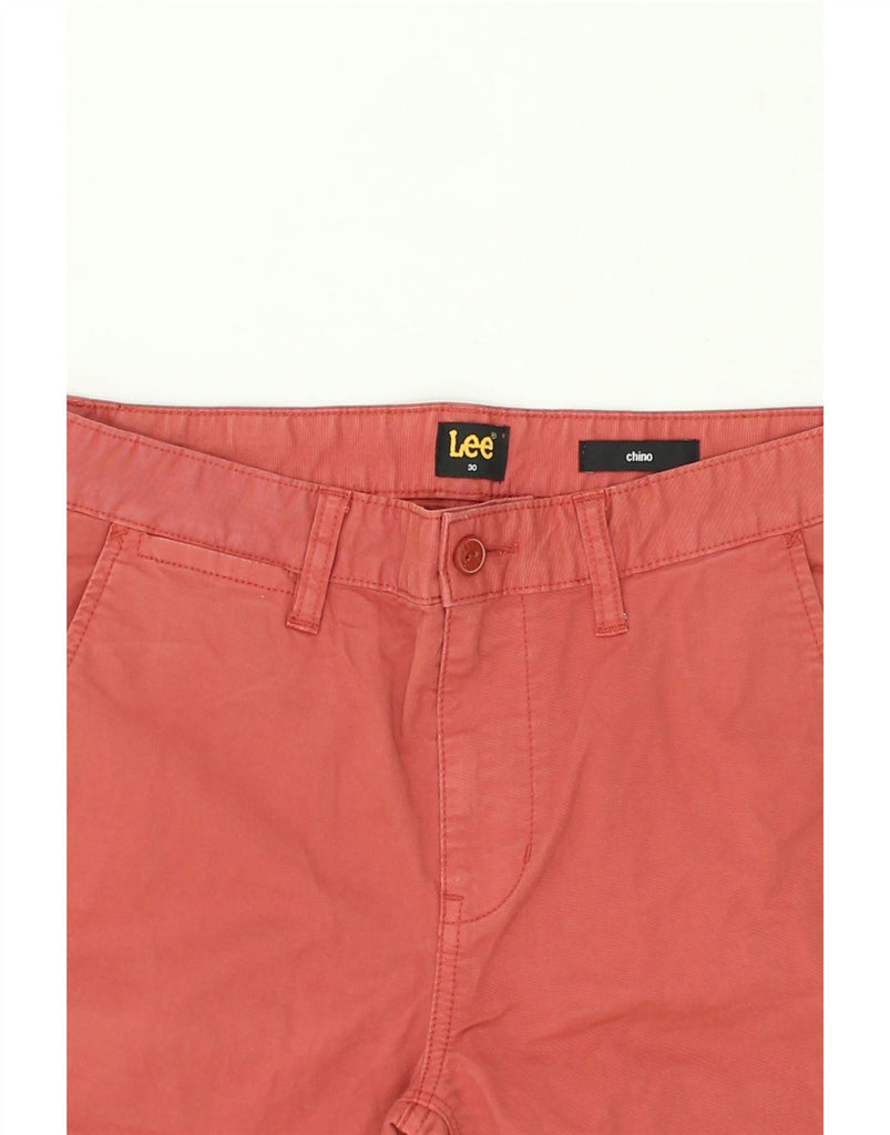 LEE Mens Chino Shorts W30 Medium Red Cotton | Vintage Lee | Thrift | Second-Hand Lee | Used Clothing | Messina Hembry 