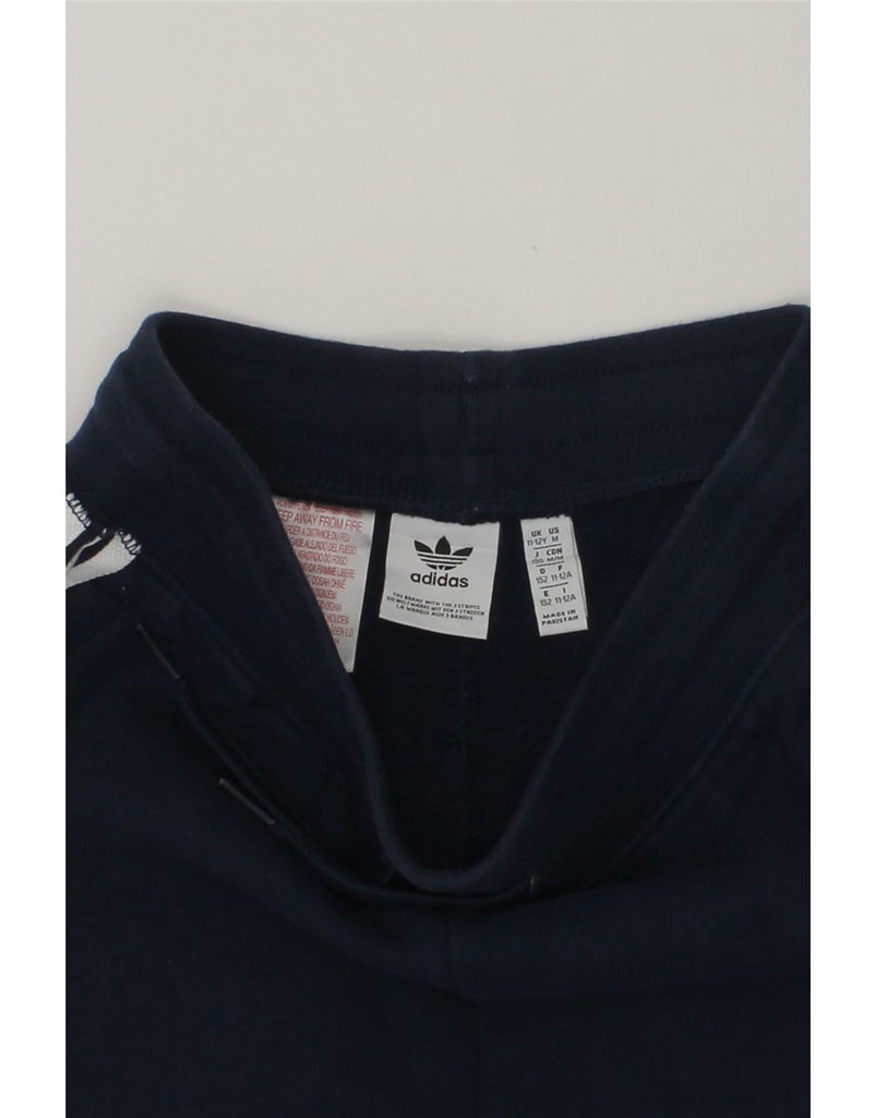 ADIDAS Boys Sport Shorts 11-12 Years Navy Blue Cotton | Vintage Adidas | Thrift | Second-Hand Adidas | Used Clothing | Messina Hembry 