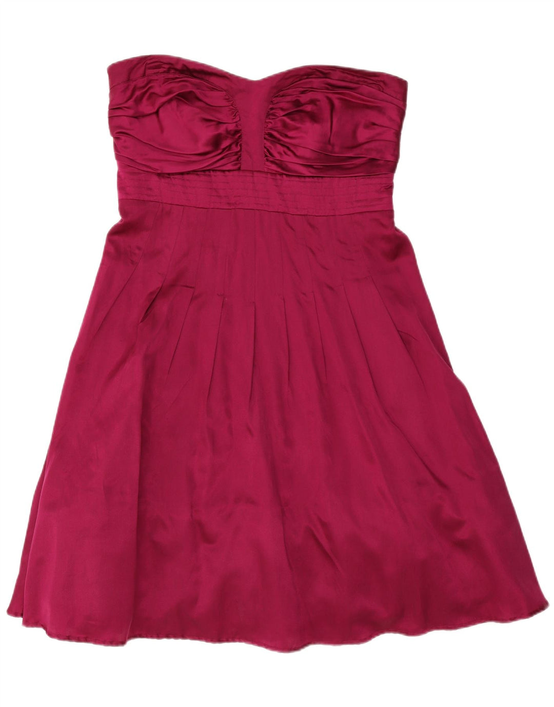 WAREHOUSE Womens Strapless Dress UK 16 Large Purple Silk Vintage Warehouse and Second-Hand Warehouse from Messina Hembry 