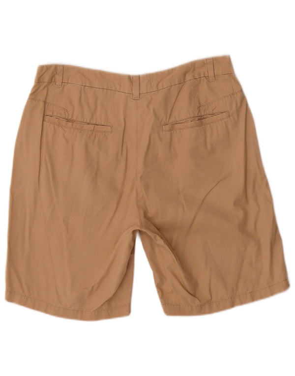 Marks & Spencer Womens Chino Shorts UK 10 Small W30 Beige Cotton