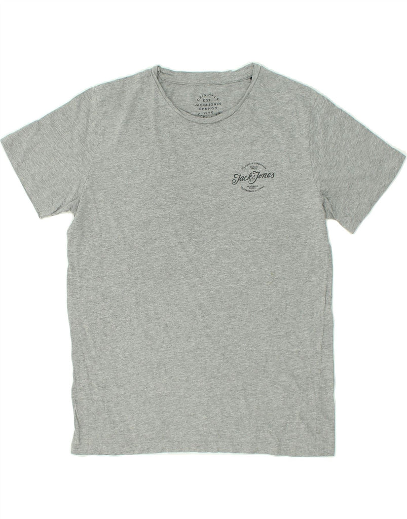 JACK & JONES Mens T-Shirt Top Medium Grey Cotton | Vintage Jack & Jones | Thrift | Second-Hand Jack & Jones | Used Clothing | Messina Hembry 