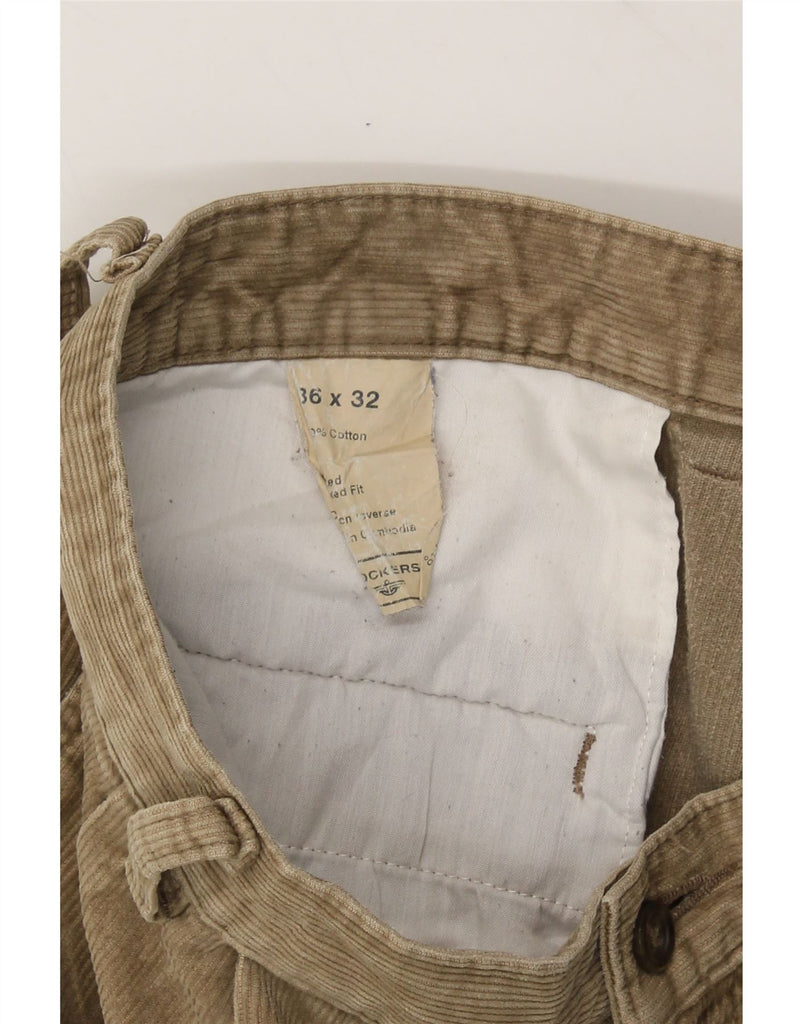 DOCKERS Mens Pegged Corduroy Trousers W36 L32  Brown Cotton Vintage Dockers and Second-Hand Dockers from Messina Hembry 