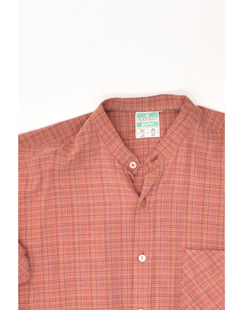 VINTAGE Mens Shirt Medium Orange Check | Vintage Vintage | Thrift | Second-Hand Vintage | Used Clothing | Messina Hembry 