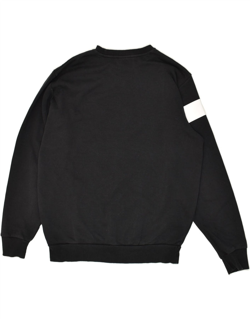 REEBOK Mens Classic Graphic Sweatshirt Jumper Large Black Colourblock | Vintage Reebok | Thrift | Second-Hand Reebok | Used Clothing | Messina Hembry 