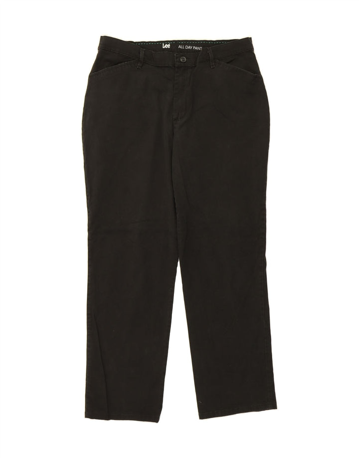 LEE Womens Tapered Casual Trousers W32 L29 Black Vintage Lee and Second-Hand Lee from Messina Hembry 