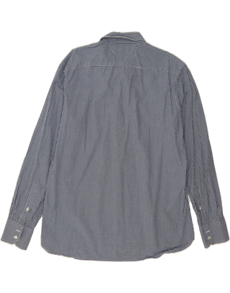 TOMMY HILFIGER Mens Short Sleeve Shirt XL Navy Blue Gingham Cotton Vintage Tommy Hilfiger and Second-Hand Tommy Hilfiger from Messina Hembry 