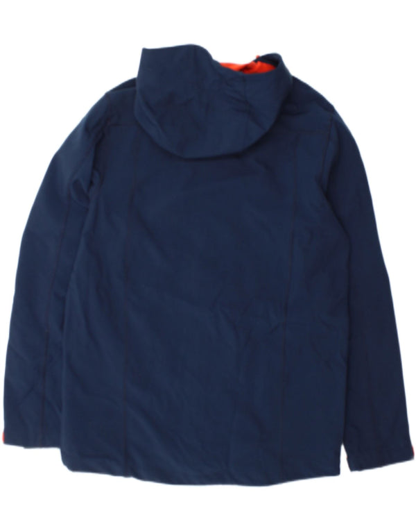 Mountain Warehouse Mens Hooded Windbreaker Jacket UK 38 Medium Navy Blue