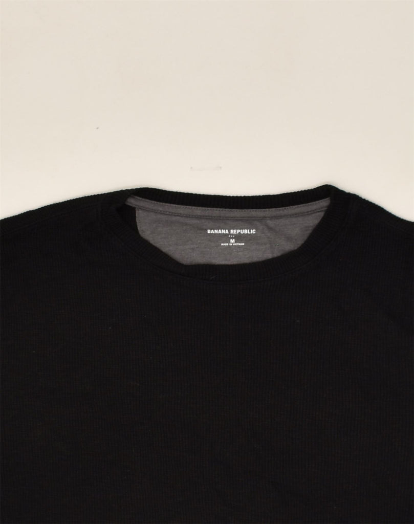 BANANA REPUBLIC Mens T-Shirt Top Medium Black Cotton | Vintage Banana Republic | Thrift | Second-Hand Banana Republic | Used Clothing | Messina Hembry 