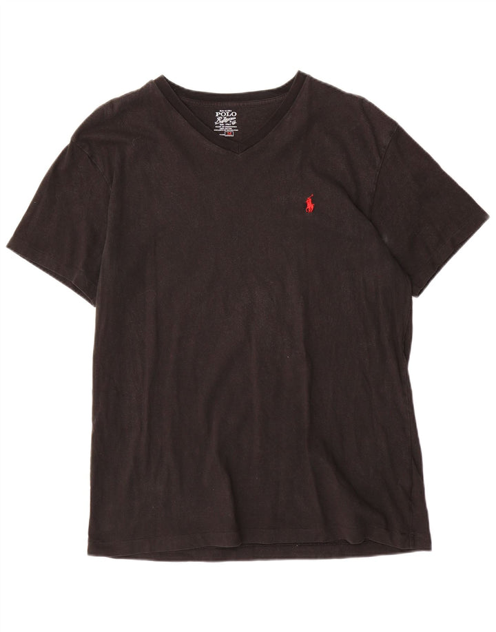 Polo Ralph Lauren Mens T-Shirt Top Medium Black Cotton