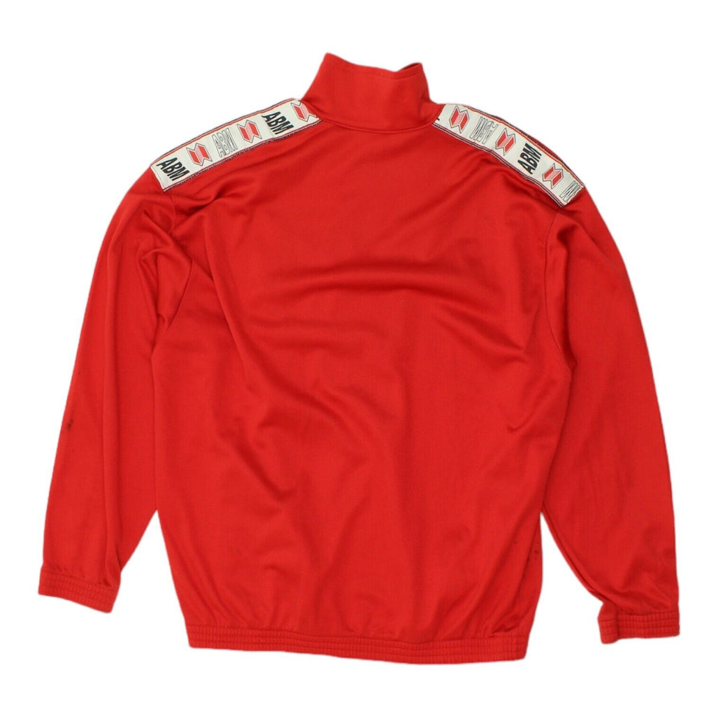 AC Milan Club AS Parmense ABM Mens Red Track Jacket | Vintage 90s Sportswear VTG Vintage Messina Hembry and Second-Hand Messina Hembry from Messina Hembry 