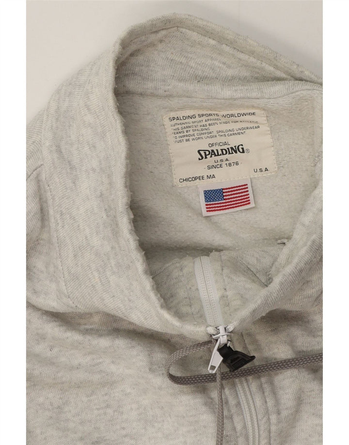 Spalding Mens Tracksuit Top Jacket XL Grey Flecked