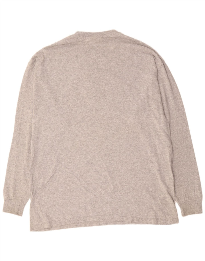 PUMA Mens Graphic Top Long Sleeve XL Grey Cotton