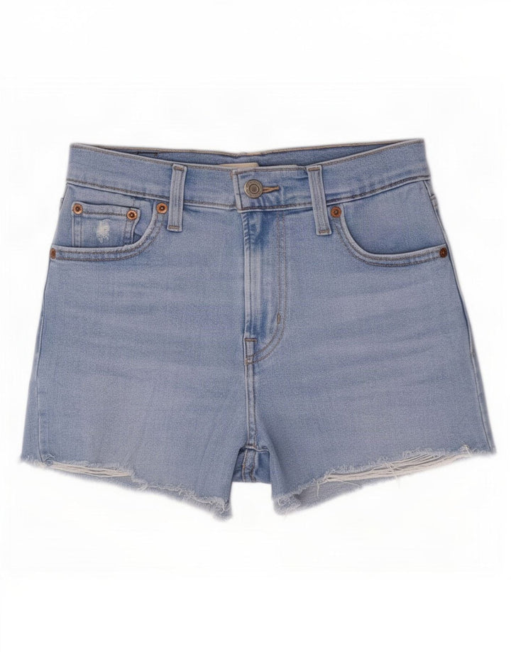 Levi's Womens Distressed Denim Shorts Small W26 Blue Cotton
