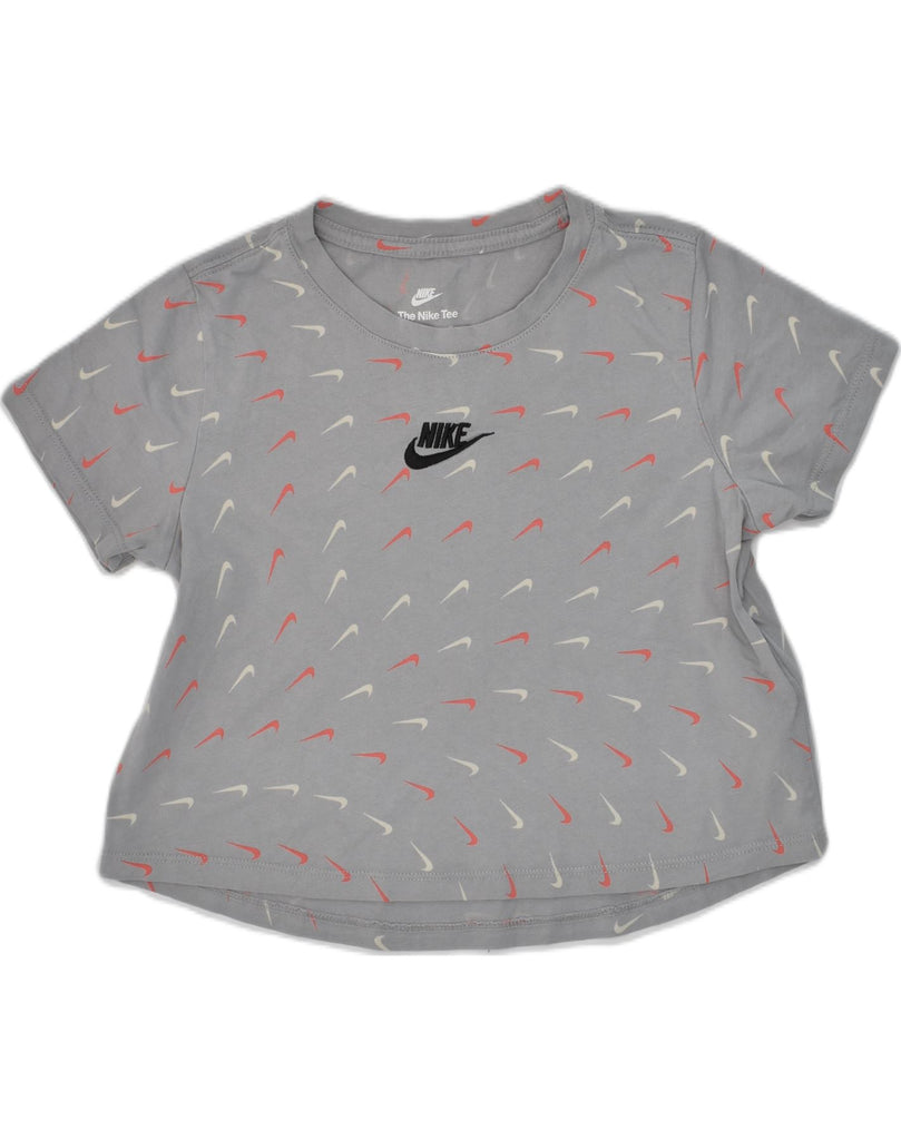 NIKE Boys The Nike Tee Graphic T-Shirt Top 12-13 Years Medium Grey Cotton | Vintage Nike | Thrift | Second-Hand Nike | Used Clothing | Messina Hembry 