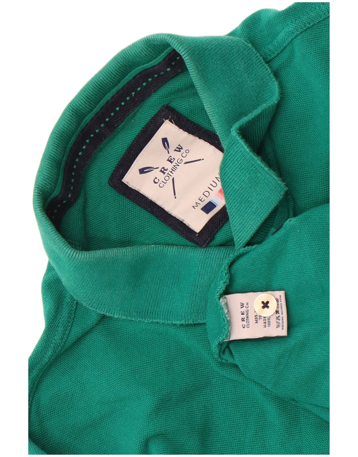Crew Clothing Mens Polo Shirt Medium Green Cotton