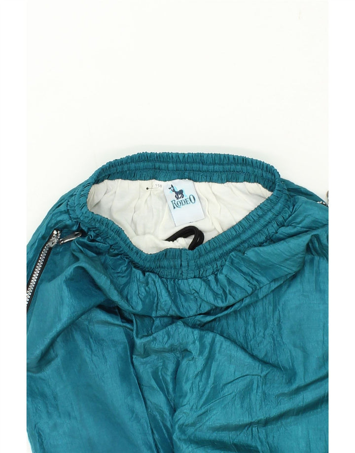 RODEO Boys Tracksuit Trousers Joggers 13-14 Years  Blue Nylon Vintage Rodeo and Second-Hand Rodeo from Messina Hembry 