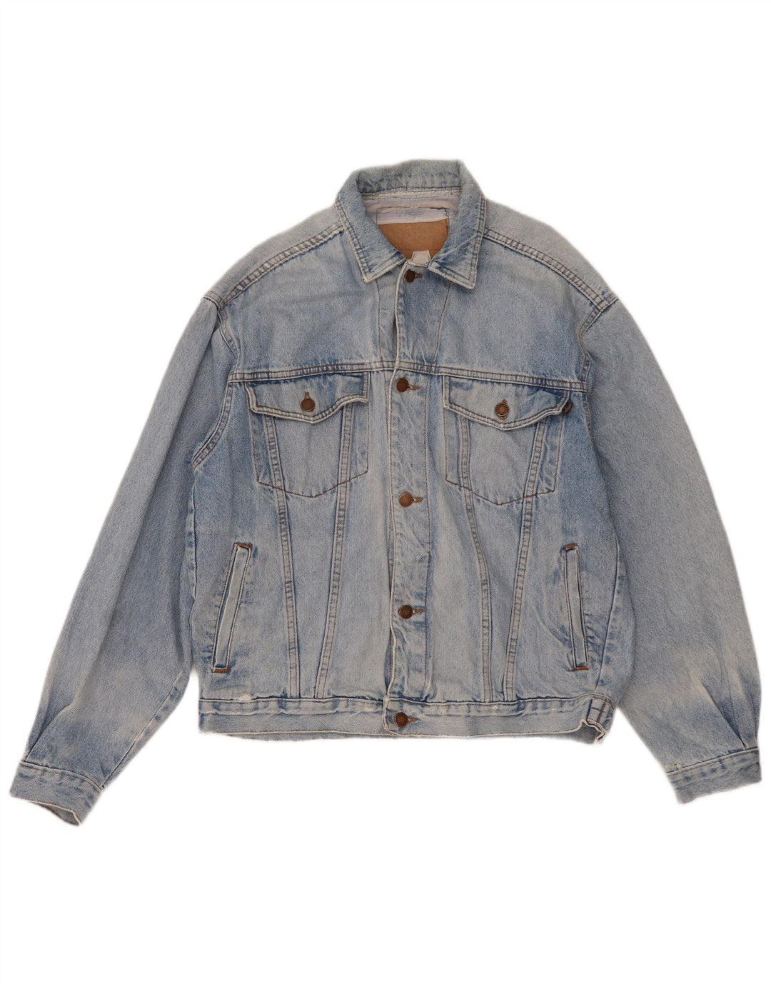 Wampum Mens Denim Jacket UK 38 Medium Blue