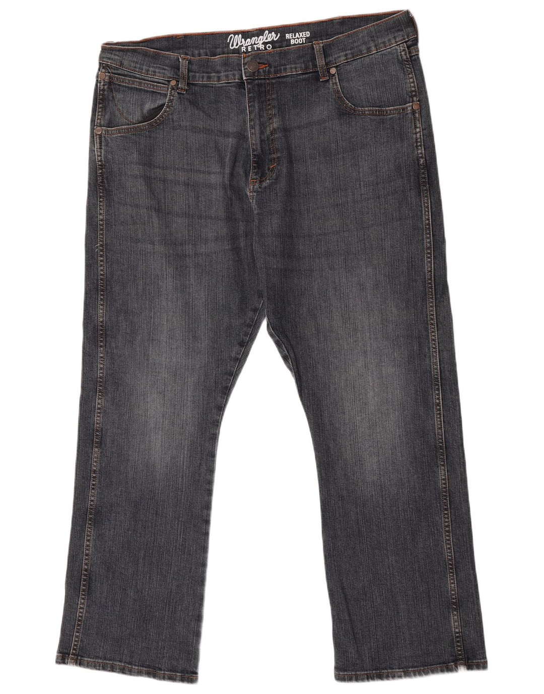 Wrangler Mens Retro Relaxed Fit Bootcut Jeans W38 L37 Blue Cotton