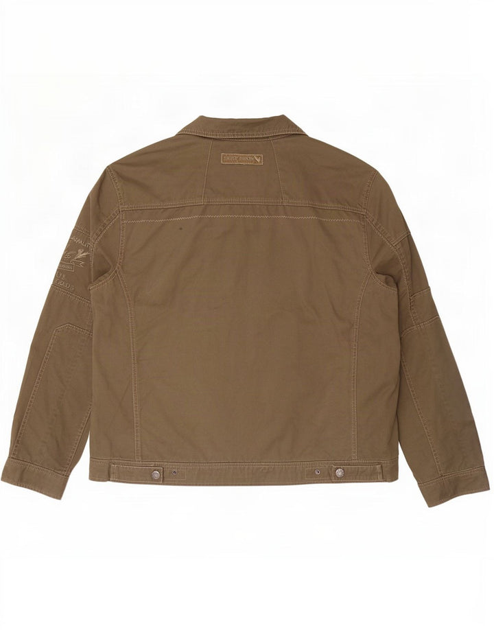 Vintage Mens Bomber Jacket UK 42 XL Khaki Cotton