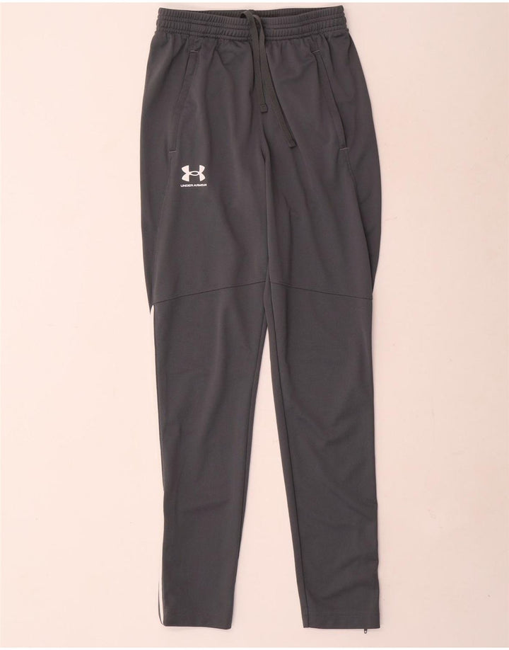 Under Armour Mens Fitted Tracksuit Trousers Small Grey