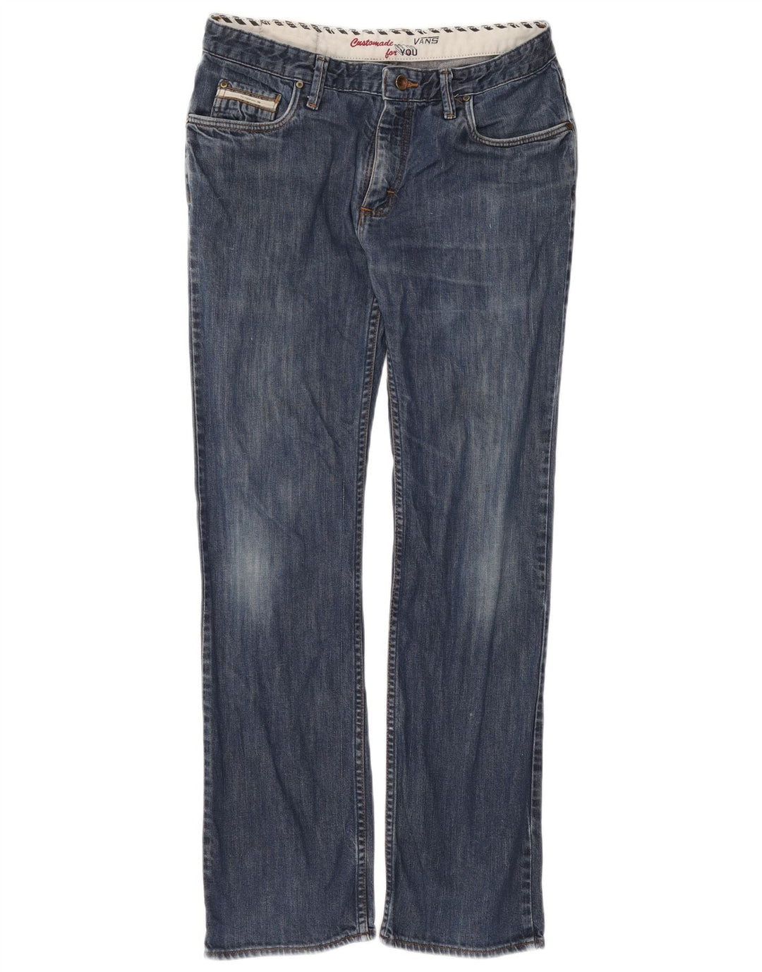 Vans Mens Straight Jeans W32 L32 Blue Cotton