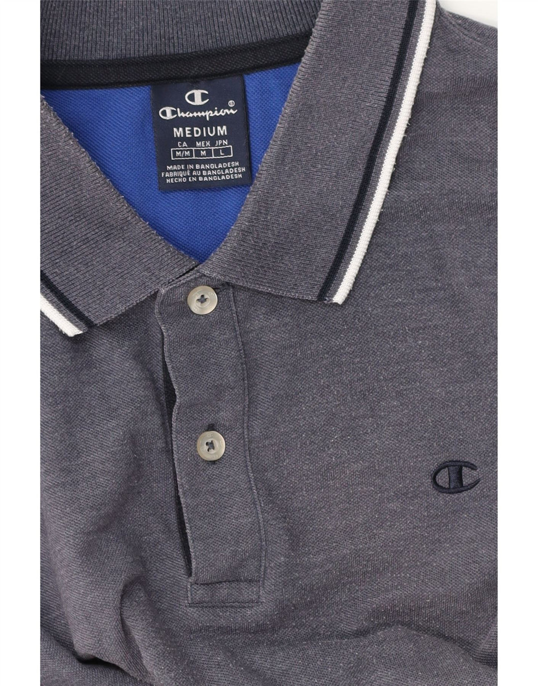 Champion Mens Polo Shirt Medium Navy Blue