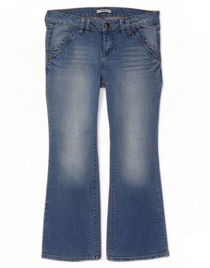 Esprit Womens Bootcut Jeans W29 L30 Blue Cotton