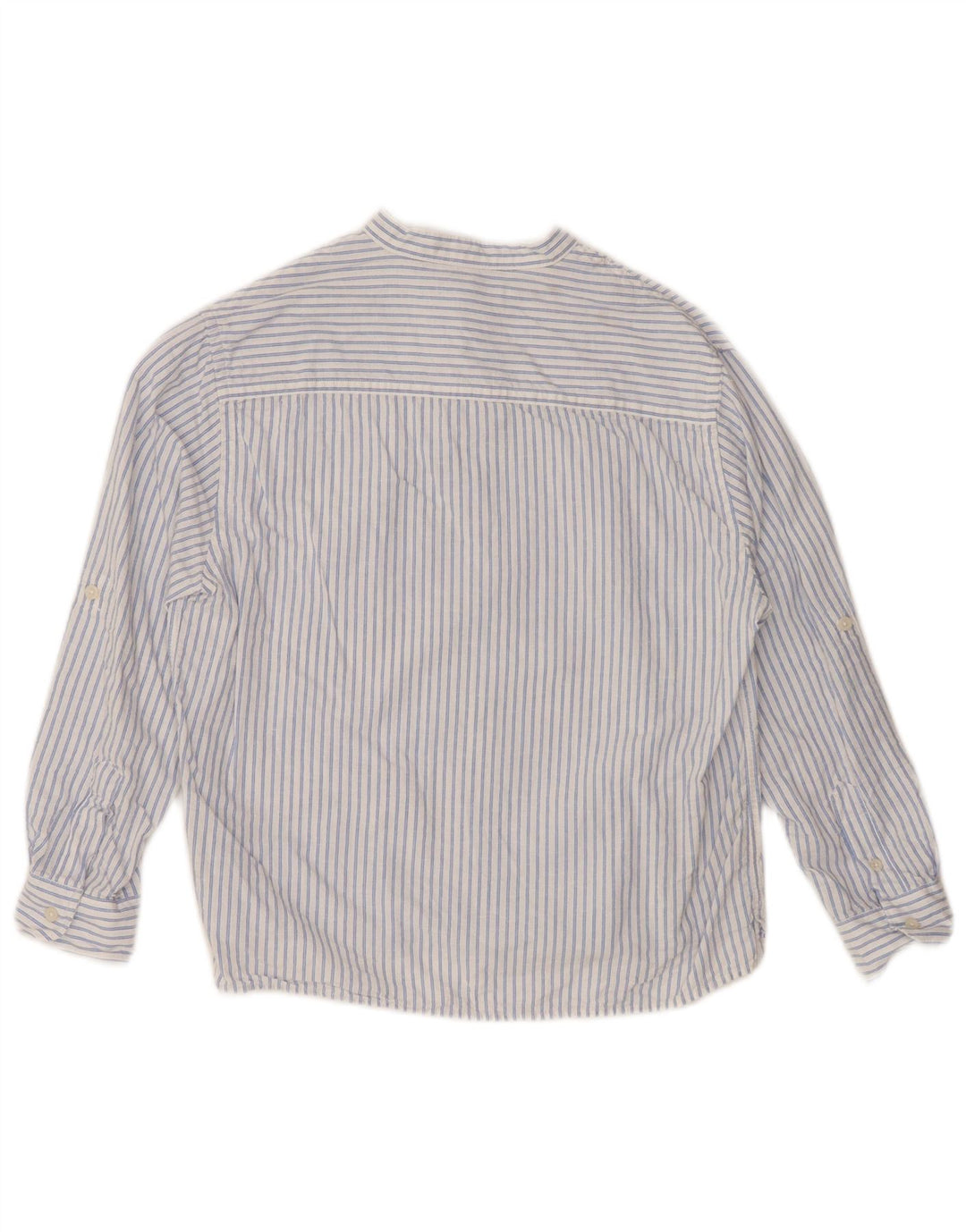 ZARA Boys Shirt 8-9 Years White Pinstripe Cotton