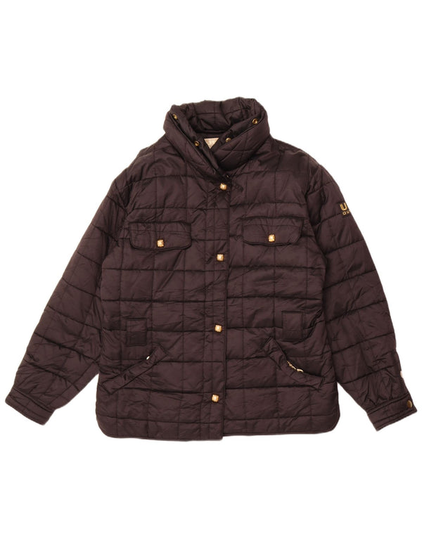 Outrage Womens Padded Jacket UK 12 Medium Black Polyester