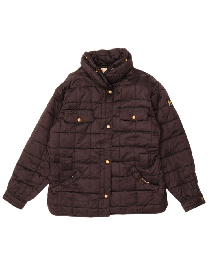 Outrage Womens Padded Jacket UK 12 Medium Black Polyester