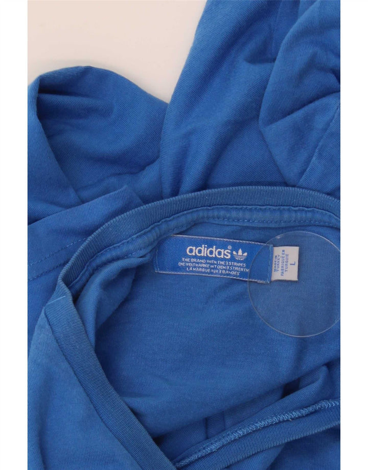 Adidas Mens Graphic T-Shirt Top Large Blue