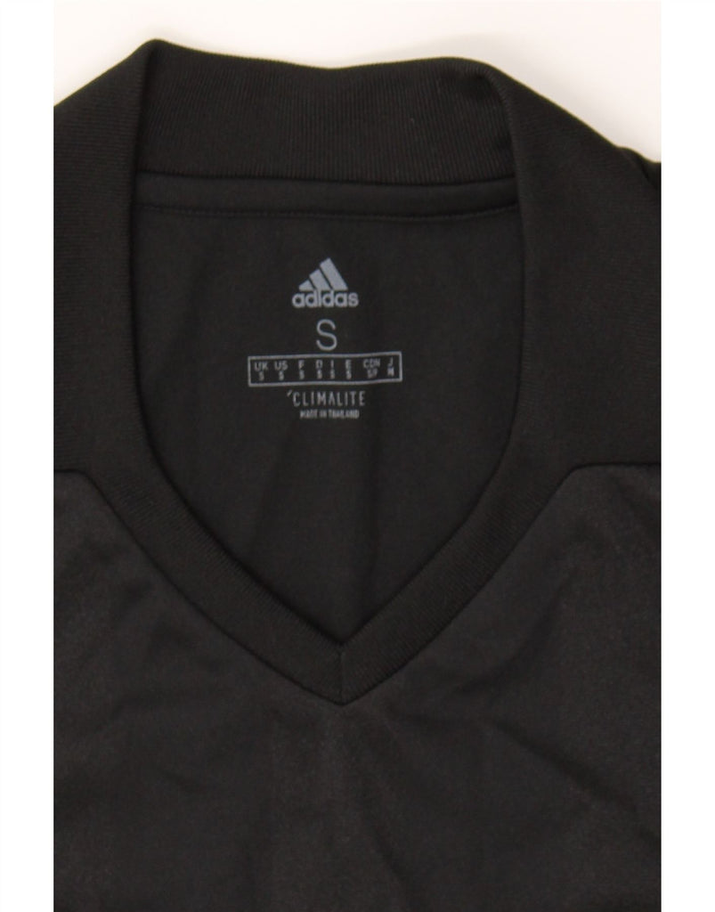 ADIDAS Mens Climalite Polo Shirt Small Black Polyester Vintage Adidas and Second-Hand Adidas from Messina Hembry 
