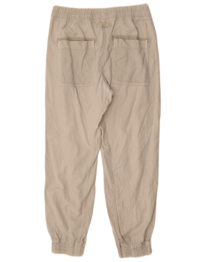 Zara Womens Tracksuit Trousers Joggers UK 14 Medium  Beige