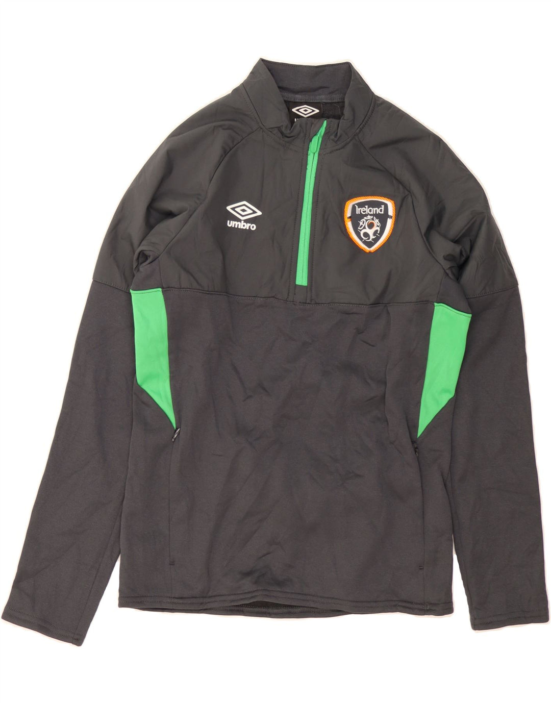 UMBRO Boys Ireland Pullover Tracksuit Top 11-12 Years Large Grey Vintage Umbro and Second-Hand Umbro from Messina Hembry 