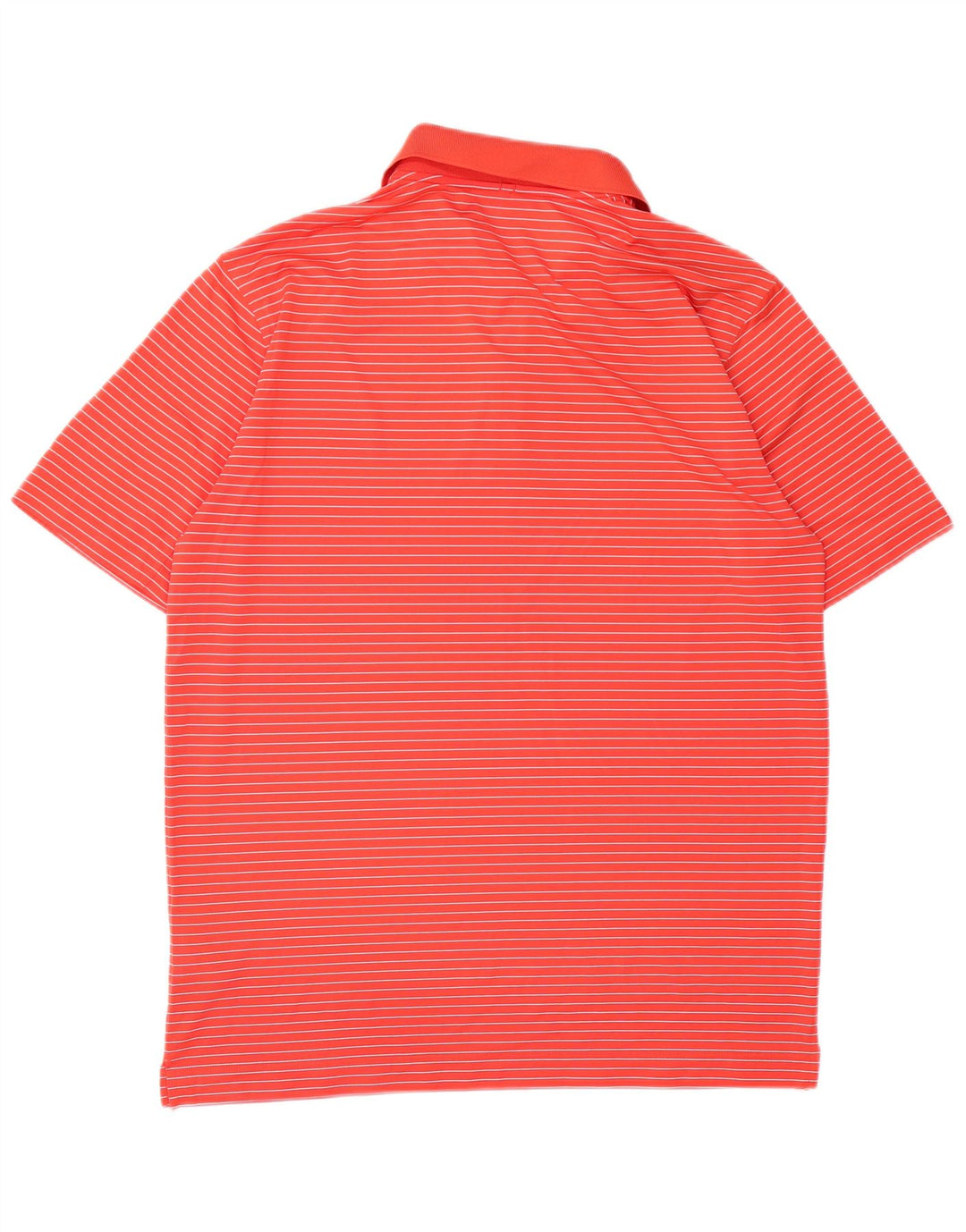 Nike Mens Dri Fit Polo Shirt Medium Red Striped Polyester