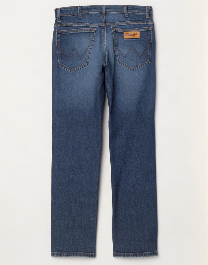 Wrangler Mens Texas Slim Jeans W32 L32 Blue Cotton