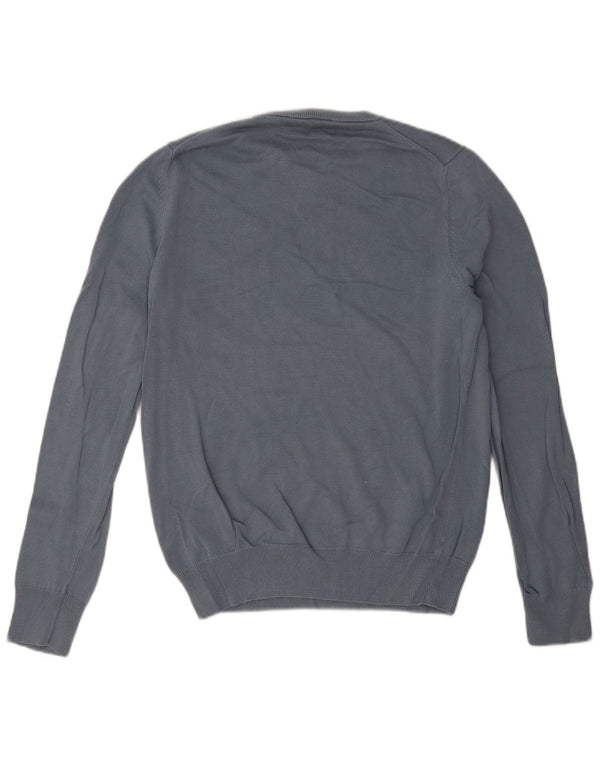 Marks & Spencer Mens Crew Neck Jumper Sweater Small Blue Cotton